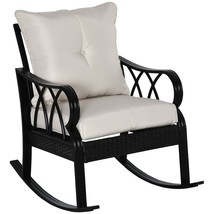 Outsunny Wicker Rocking Chair: Patio &amp; Garden - £209.10 GBP