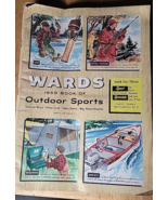 Vintage 1959 Wards Book of Outdoor Sports Catalog Hunting Fishing Camping - £11.68 GBP