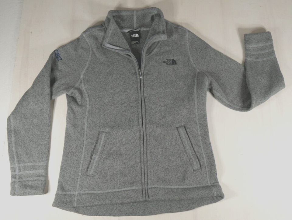 Primary image for The North Face Gray Full Zip Sweater Fleece Jacket NF0A3LH8 Womens Large ***