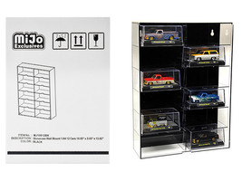 Showcase 12 Car Display Case Wall Mount with Black Back Panel and Extra Space &quot;M - £40.22 GBP