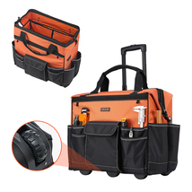 VEVOR Rolling Tool Bag, 110 lbs Load Capacity,  with Wheels for Construc... - $74.99