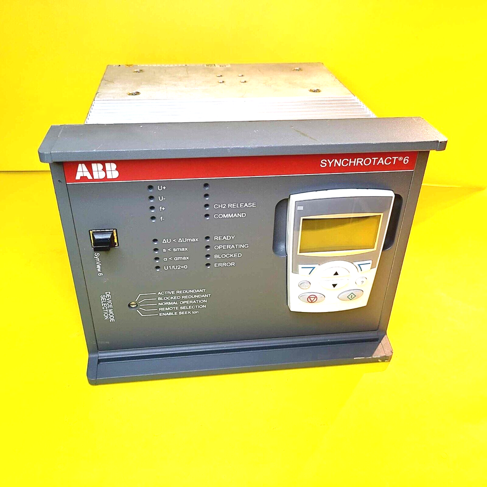 ABB SYNCHROTACT 6 SYNCHRONIZATION PROTECTION RELAY AUTOMATIC MANUAL GENE... - $3,784.73