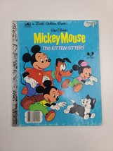 Walt Disney&#39;s Mickey Mouse The Kitten-Sitters Vintage Little Golden Book 1976 - £1.91 GBP