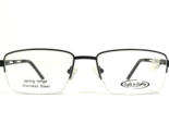 Eight to Eighty Eyeglasses Frames NEW YORK BLACK Rectangular Half Rim 56... - $41.86