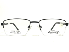Eight to Eighty Eyeglasses Frames NEW YORK BLACK Rectangular Half Rim 56-18-140 - £32.92 GBP