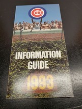 1993 Chicago Cubs Information Guide - Ryne Sandberg - Mark Grace - Andre... - £10.82 GBP