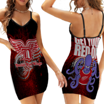 Detroit Red Wings PolyPrint Bodycon Strap Dress - £19.97 GBP+