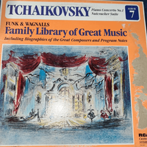 Funk &amp; Wagnalls tchaikovsky Family Library of Great Music LP Record - £7.83 GBP