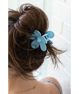 Light Blue Flower Hair Claw Clip - $2.16