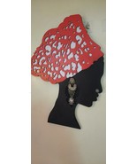 Modern Women Art Wood Black/White/Red Decorative Wall Art Home Decor Design - $227.88 CAD