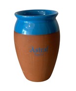 Astral Tequila Terra Cotta Clay Mug Drink Glass Cup Blue Glaze Cantarito... - $6.76