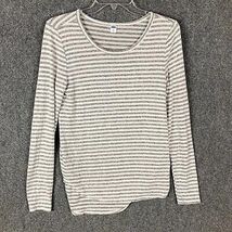 Old Navy Top Women&#39;s Small Long Sleeve Striped Rayon Blend Adults S - $16.73 CAD