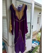 Dreamgirl Queen of Thrones Renaissance Purple/Gold Adult Large - $41.03 CAD