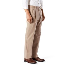 Dockers Men&#39;s Easy Classic-Fit Pleated Khaki Stretch Pants, 38 X 34, Beige - £19.12 GBP