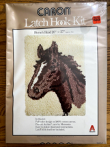 CARON LATCH HOOK KIT &quot;HORSE&#39;S HEAD 3065/1  20&quot; X 27&quot; - £23.97 GBP