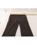 Womens Eddie Bauer Dark Brown 100% Cotton 12 Zipper Fly Casual Pants - $19.00