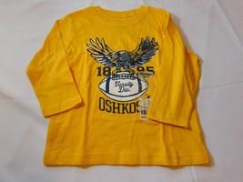 Osh Kosh B&#39;Gosh Youth Boy&#39;s Long Sleeve T Shirt Size 2T Toddler Yellow Eagle NEW - £10.21 GBP