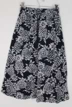 J Crew Factory XXS Blue White Pineapple Smocked-Trim Pull-On Maxi Skirt AO087 - £21.25 GBP