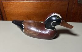 Hand Carved Solid Wooden Duck Decoy - $39.60