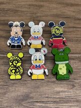 Lot of 6 Disney Vinylmations Pin Set Cruise Line Mickey Donald Duck Rex ... - $13.87 CAD