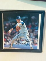 Nolan Ryan Auto Signature framed Texas Rangers 9X9 HOF memorabilia autograph pic - £59.21 GBP