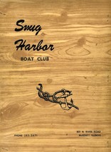 Snug Harbor Boat Club Menu River Road in McHenry Illinois 1969 Neshaminy - $34.61