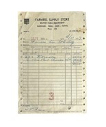 Vintage 1940&#39;s WWII Era Sharpsburg KY Thompson Hardware Receipt Paint Nails - $19.48 CAD