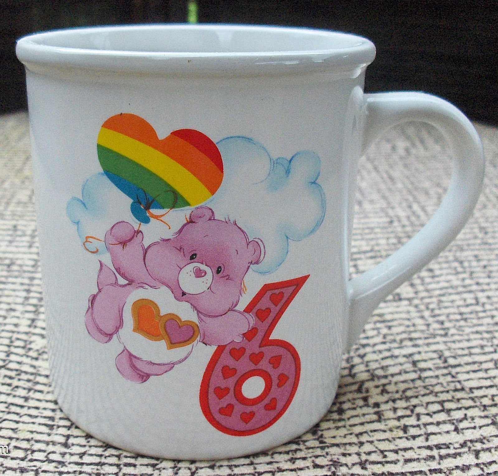 Vtg American Greeting 1985 Care Bears 6th Birthday Love A Lot Bear Stone... - $12.99