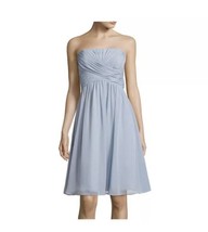 Blu Sage Strapless A-Line Dress Blue Womens Size 8 $100 msrp! - £11.20 GBP