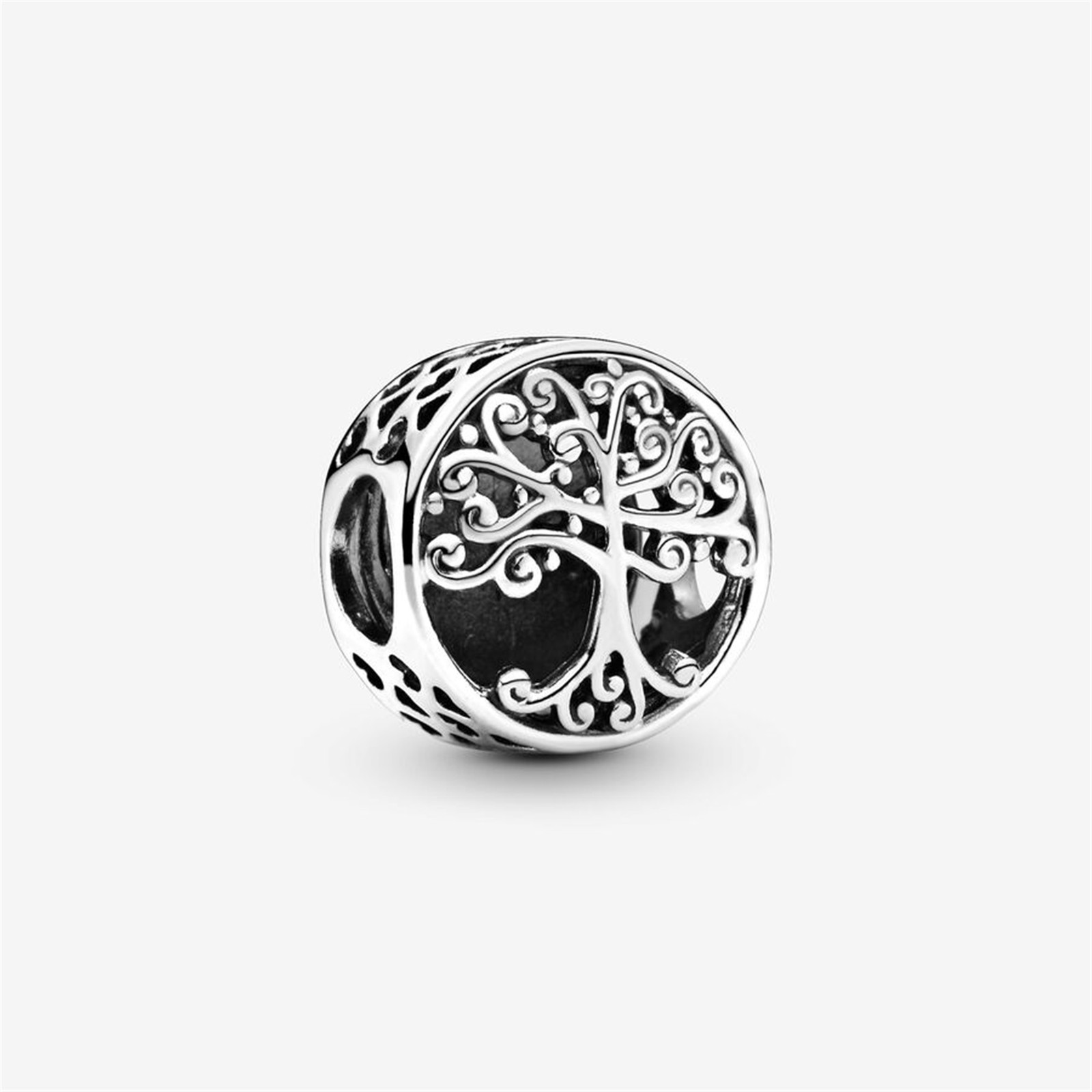 S925 Sterling Silver Openwork Family Roots Charm,Delicate Gift,Gift for Her