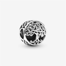 S925 Sterling Silver Openwork Family Roots Charm,Delicate Gift,Gift for Her - £11.03 GBP