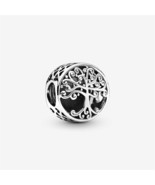 S925 Sterling Silver Openwork Family Roots Charm,Delicate Gift,Gift for Her - $13.99