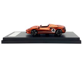 McLaren Elva Convertible #4 Matt Orange Metallic 1/64 Diecast Model Car by LCD  - £29.72 GBP