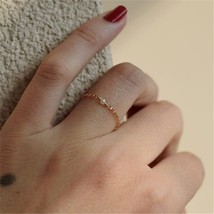 Mini Pearl Rings 14K Gold Filled Knuckle Rings Gold Filled Jewelry Mujer Bague F - £21.73 GBP