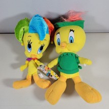 Tweety Bird Plush Lot Jester Looney Tunes Stuffed Animal and Tweety Robin Hood - £12.21 GBP