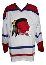 Any Name Number Muskegon Mohawks New Men Sewn Hockey Jersey White Any Size image 4