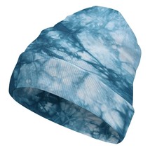 Mondxflaur Tie Dye Winter Beanie Hats Warm Men Women Knit Caps for Adults - £15.14 GBP