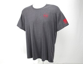 Under Armour UA HeatGear  Crew Neck T-Shirt Mens Sz XL Gray Loose Fit Ac... - £15.50 GBP