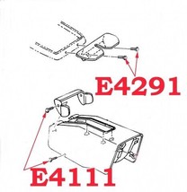 Late 1967 Corvette Screws Seat Belt Retainer/Emergency Brake Console - $13.81