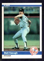 New York Yankees Matt Keough 1984 Fleer #130 nr mt !　 - £0.39 GBP