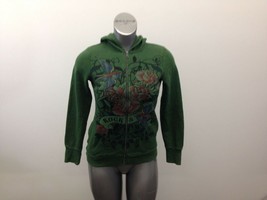 725 Originals Girls Hoodie Size Small Green Full Zip Long Sleeve Hooded Jacket - £8.05 GBP