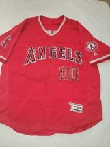 Vtg Angels Anaheim Deitz 00 Baseball  Red Jersey  Size  48 - $49.50