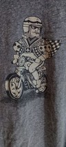 Lucky Brand Vegas Motorcycle King Of Spades Mens Shirt Size XL Gray  - £11.95 GBP