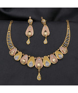 BIS 916 Print Fine Gold 21/5.1cm Necklace Earring Sets Handcrafted Jewelry - £3,736.98 GBP