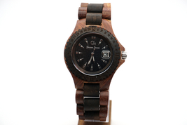 Gassen James Handmade Wooden Watch Ebony Rosewood (GJ3014RBB) - £84.44 GBP