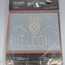 Welcome Sign Lace Net Darning Kit 8&quot; x 22&quot;  - $6.00