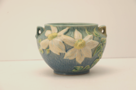 Roseville Clematis Jardiniere Blue Vase 667-4&quot; - $53.99