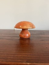 Italian MCM Mushroom Alabaster Marble Stone Paperweight Vintage 60s 70s Retro - £24.11 GBP