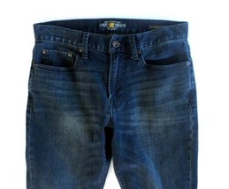 Lucky Brand Mens 121 Heritage Jeans 31x34 FLAW: 4&quot; Rip Near Bottom of Right Leg - £9.30 GBP
