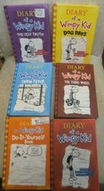 Lot of 6 Diary of a Wimpy Kid Hard Cover Books Third Wheel Cabin Fever D... - £7.41 GBP